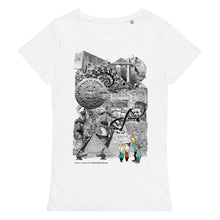 Load image into Gallery viewer, Women’s basic organic t-shirt (Front and Rear Print}