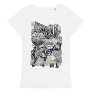 Women’s basic organic t-shirt  (Front and Rear Print}