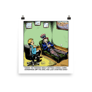 Comic 9 - Photo paper poster (Image size 12.5"x11.5")